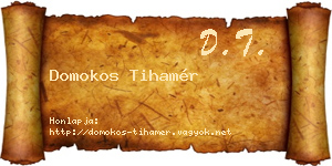 Domokos Tihamér névjegykártya